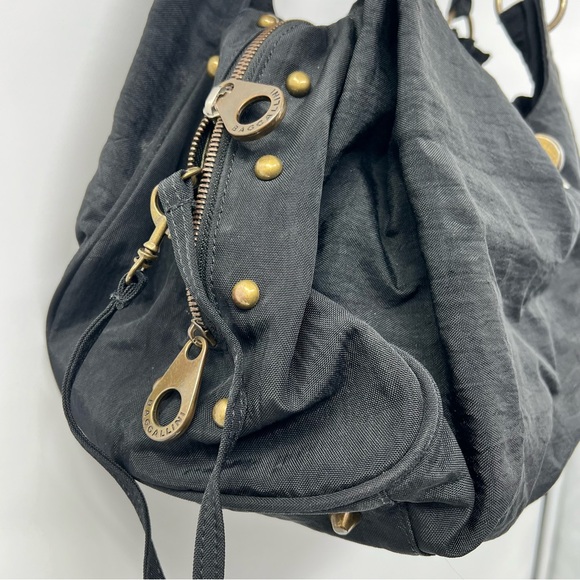 Baggallini Valencia large nylon tote shoulder duffle bag studded black - Picture 4 of 9